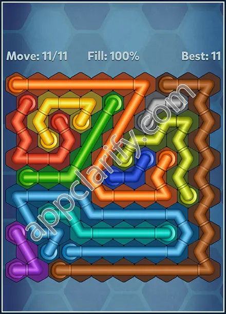 Pipe Lines: Hexa Twister Level 28 Solution