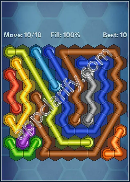 Pipe Lines: Hexa Twister Level 3 Solution
