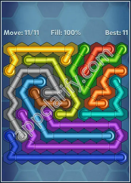 Pipe Lines: Hexa Twister Level 30 Solution