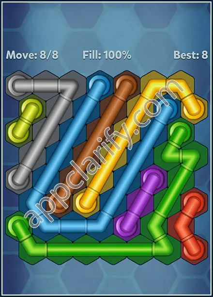 Pipe Lines: Hexa Twister Level 33 Solution