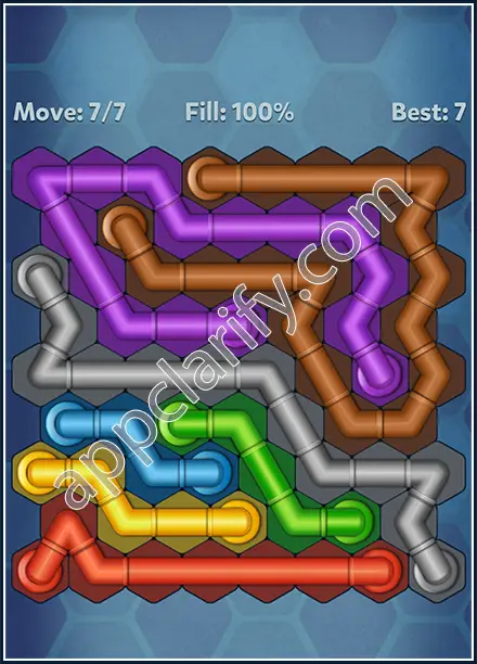 Pipe Lines: Hexa Twister Level 34 Solution