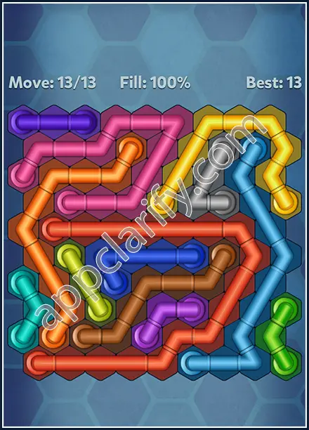 Pipe Lines: Hexa Twister Level 35 Solution