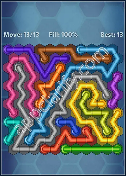 Pipe Lines: Hexa Twister Level 37 Solution