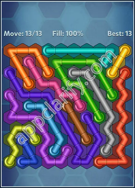 Pipe Lines: Hexa Twister Level 38 Solution