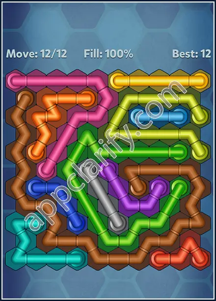 Pipe Lines: Hexa Twister Level 4 Solution