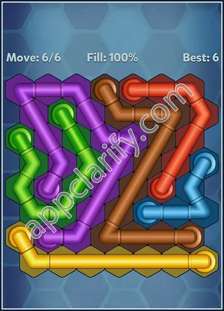 Pipe Lines: Hexa Twister Level 41 Solution