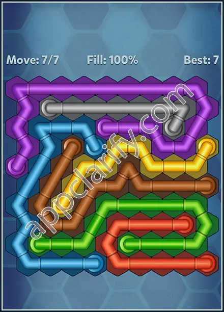 Pipe Lines: Hexa Twister Level 43 Solution