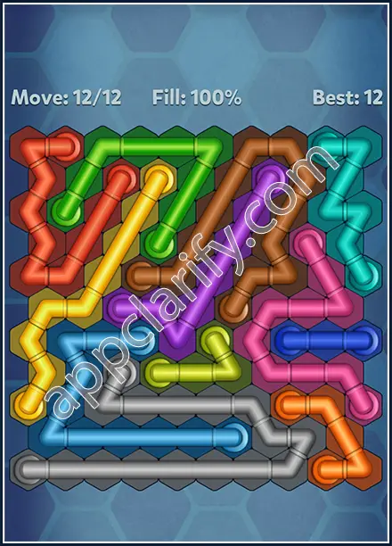 Pipe Lines: Hexa Twister Level 44 Solution