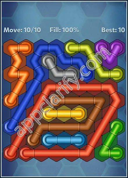 Pipe Lines: Hexa Twister Level 48 Solution