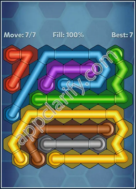 Pipe Lines: Hexa Twister Level 49 Solution