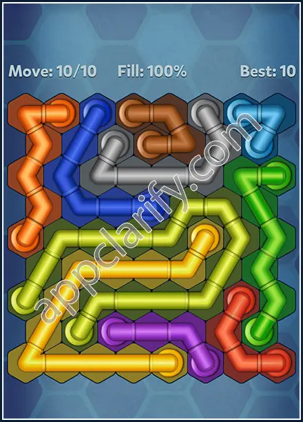 Pipe Lines: Hexa Twister Level 50 Solution