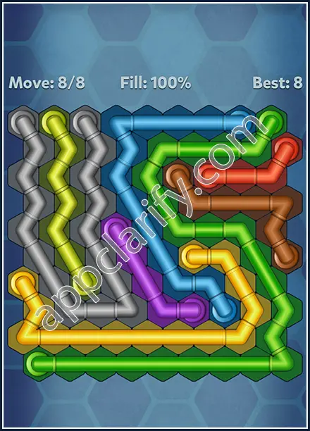 Pipe Lines: Hexa Twister Level 51 Solution