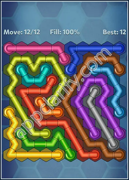 Pipe Lines: Hexa Twister Level 52 Solution
