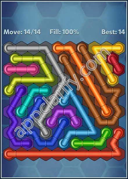 Pipe Lines: Hexa Twister Level 54 Solution