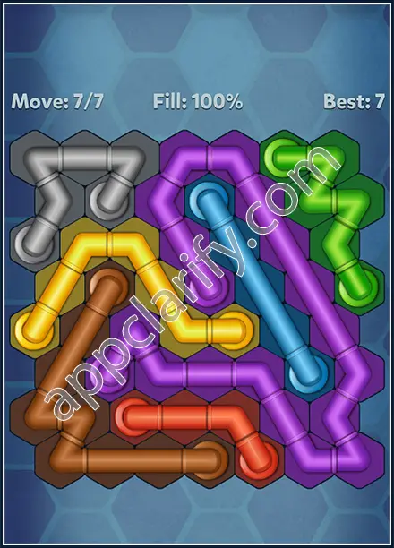 Pipe Lines: Hexa Twister Level 57 Solution