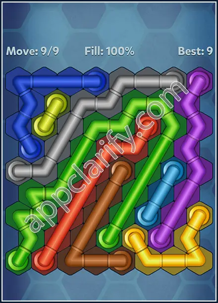 Pipe Lines: Hexa Twister Level 58 Solution