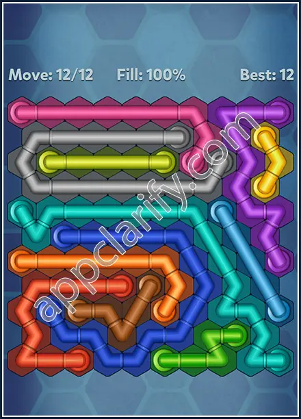 Pipe Lines: Hexa Twister Level 6 Solution
