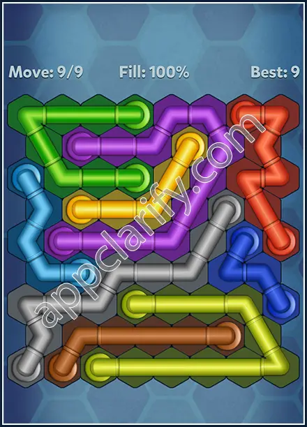 Pipe Lines: Hexa Twister Level 64 Solution