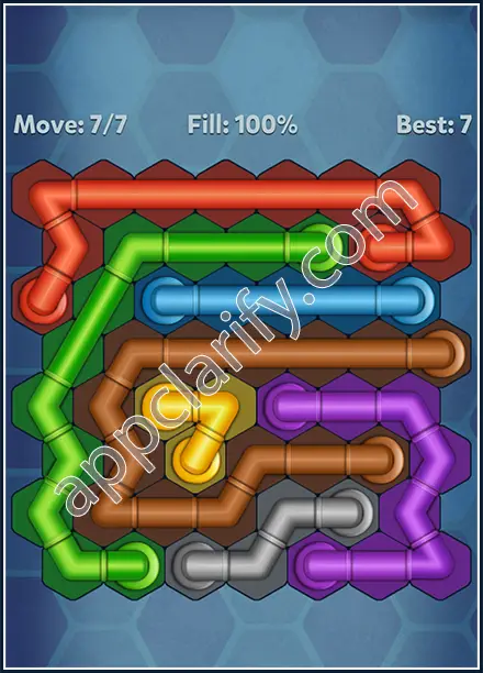 Pipe Lines: Hexa Twister Level 65 Solution