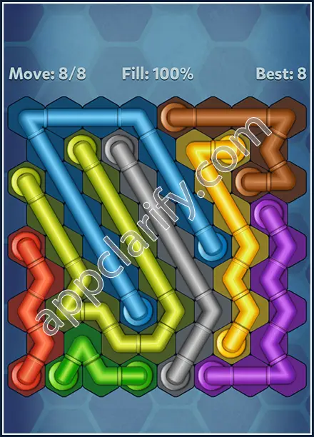 Pipe Lines: Hexa Twister Level 66 Solution