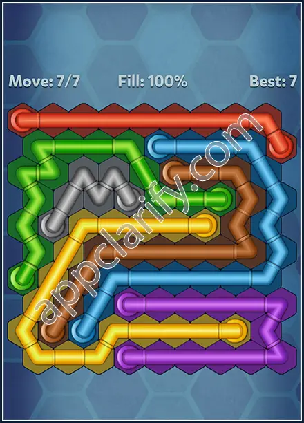 Pipe Lines: Hexa Twister Level 7 Solution