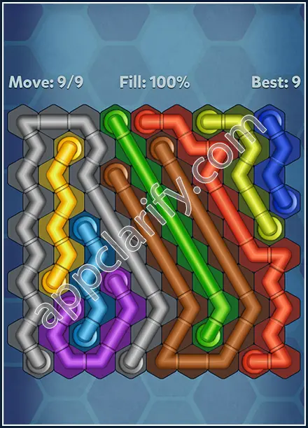 Pipe Lines: Hexa Twister Level 75 Solution