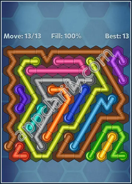 Pipe Lines: Hexa Twister Level 77 Solution