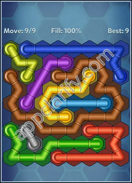 Pipe Lines: Hexa Twister Level 8 Solution