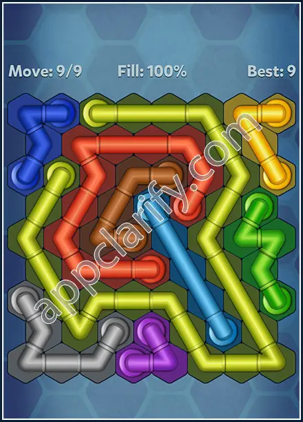 Pipe Lines: Hexa Twister Level 80 Solution