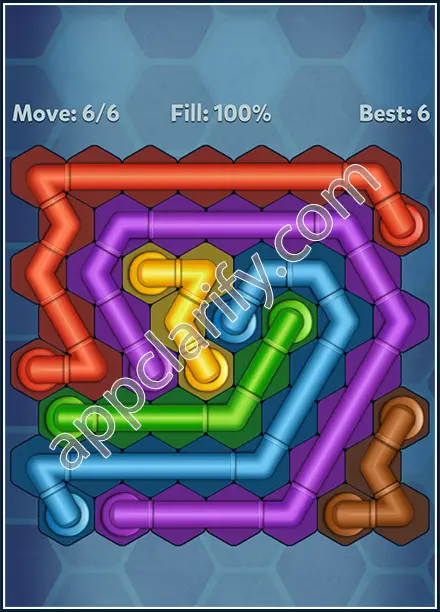 Pipe Lines: Hexa Twister Level 9 Solution