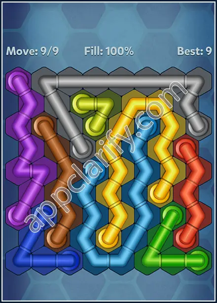 Pipe Lines: Hexa Twister Level 90 Solution