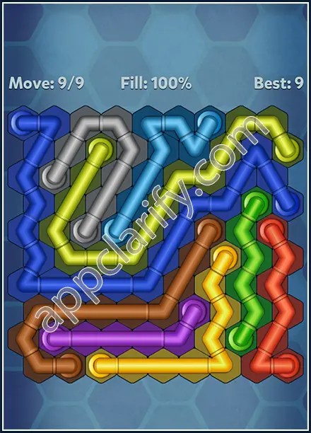 Pipe Lines: Hexa Twister Level 91 Solution