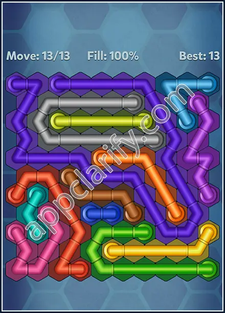 Pipe Lines: Hexa Twister Level 92 Solution