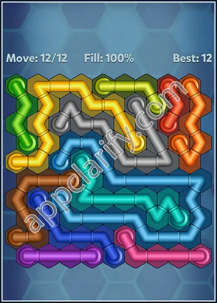 Pipe Lines: Hexa Twister Level 95 Solution