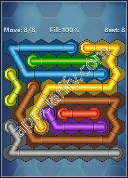 Pipe Lines: Hexa Twister Level 96 Solution