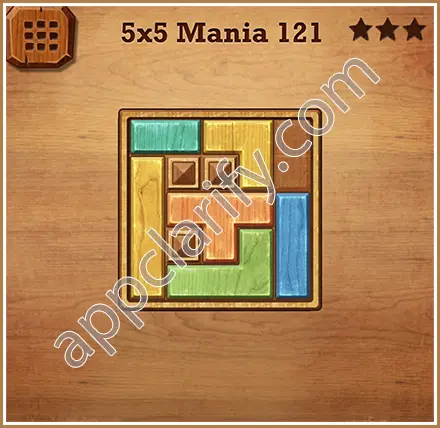 Wood Block Puzzle 5x5 Mania Level 121 Solution