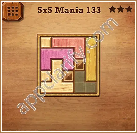 Wood Block Puzzle 5x5 Mania Level 133 Solution