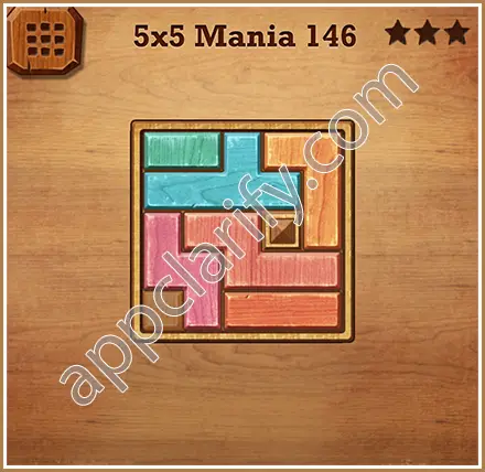 Wood Block Puzzle 5x5 Mania Level 146 Solution