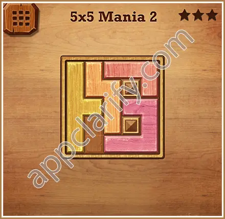 Wood Block Puzzle 5x5 Mania Level 2 Solution