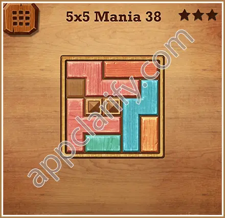 Wood Block Puzzle 5x5 Mania Level 38 Solution
