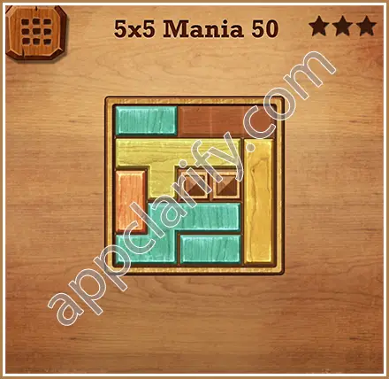 Wood Block Puzzle 5x5 Mania Level 50 Solution