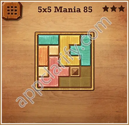 Wood Block Puzzle 5x5 Mania Level 85 Solution