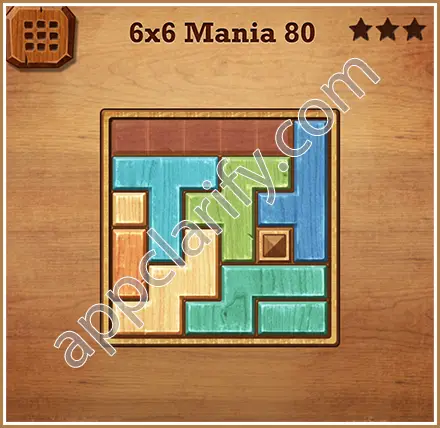 Wood Block Puzzle 6x6 Mania Level 80 Solution