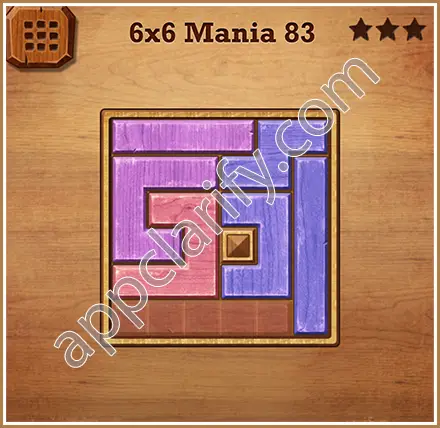 Wood Block Puzzle 6x6 Mania Level 83 Solution