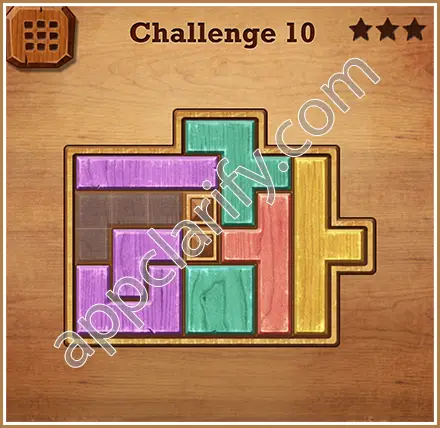 Wood Block Puzzle Challenge Level 10 Solution