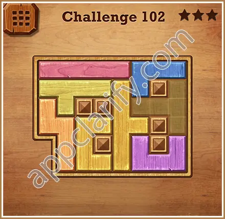 Wood Block Puzzle Challenge Level 102 Solution