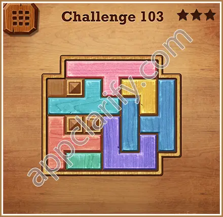 Wood Block Puzzle Challenge Level 103 Solution