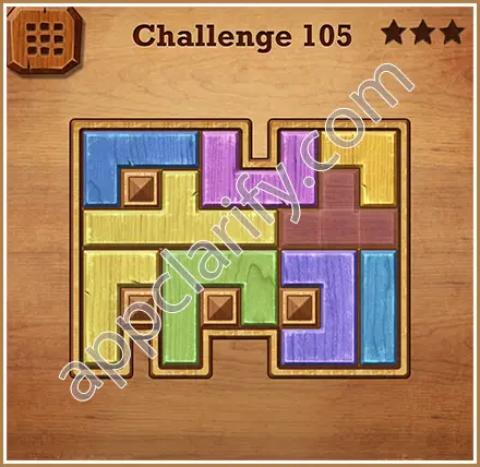 Wood Block Puzzle Challenge Level 105 Solution