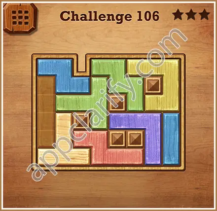 Wood Block Puzzle Challenge Level 106 Solution