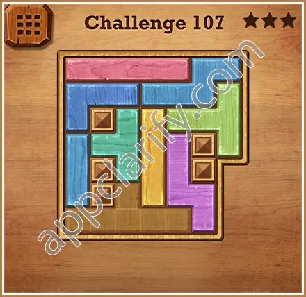 Wood Block Puzzle Challenge Level 107 Solution